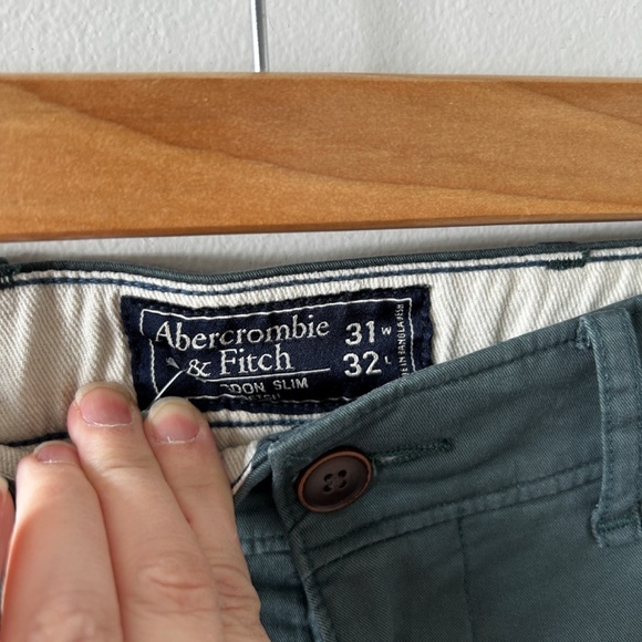 Abercrombie & Fitch Blue Langdon Skinny Chino 31 x 32 Preppy Y2K Academia office - Picture 6 of 11